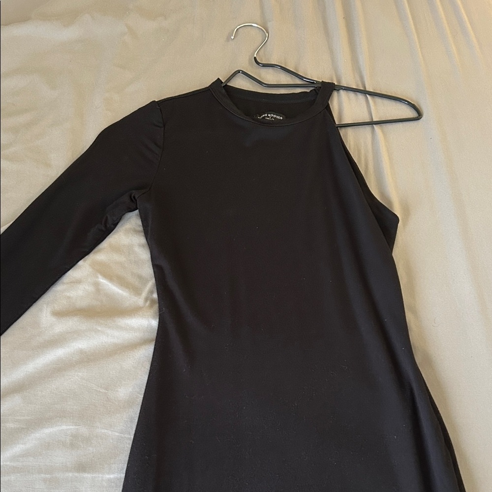 Naked Wardrobe Black Asymmetrical Dress